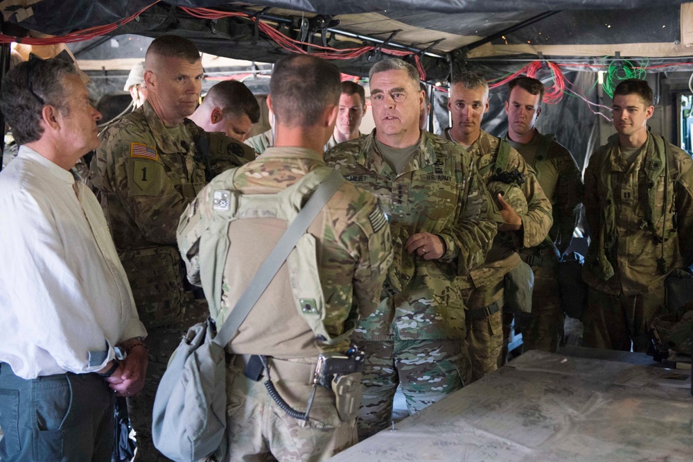 U.S. Army Chief of Staff visits the National Training Center, May 9, 2017.
