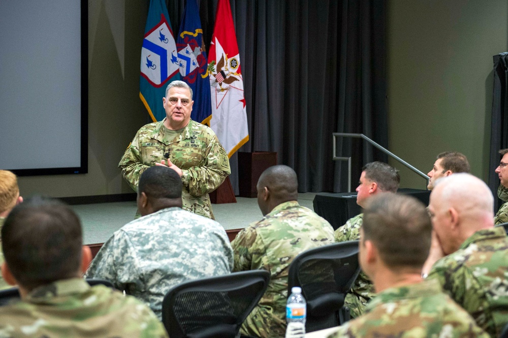 U.S. Army Chief of Staff addresses leaders at PCC, May 10, 2017.