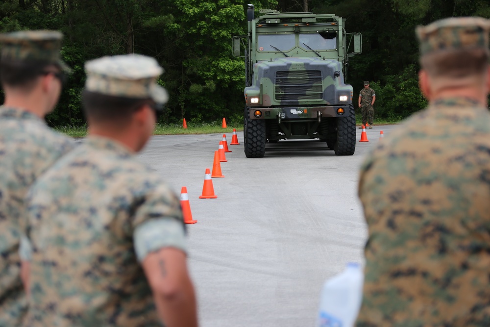 II MEF Marines truck through refueler course on MCAS Cherry Point