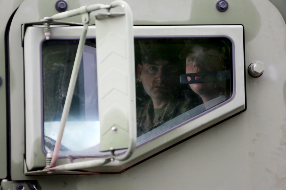 II MEF Marines truck through refueler course on MCAS Cherry Point