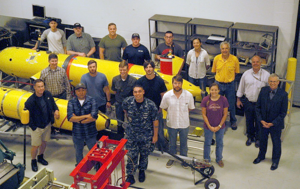 OCEANOGRAPHER OF THE NAVY SPEAKS TO FIRST UNMANNED CERTIFICATION CLASS