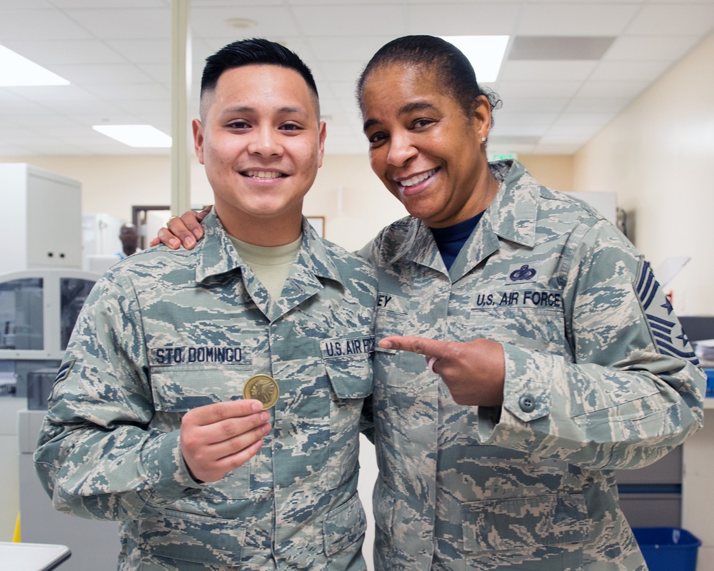 AMC/CCC gives meaningful coin to Airman