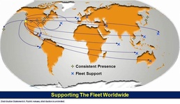 Overseas fleet visits ensure customers receive critical support
