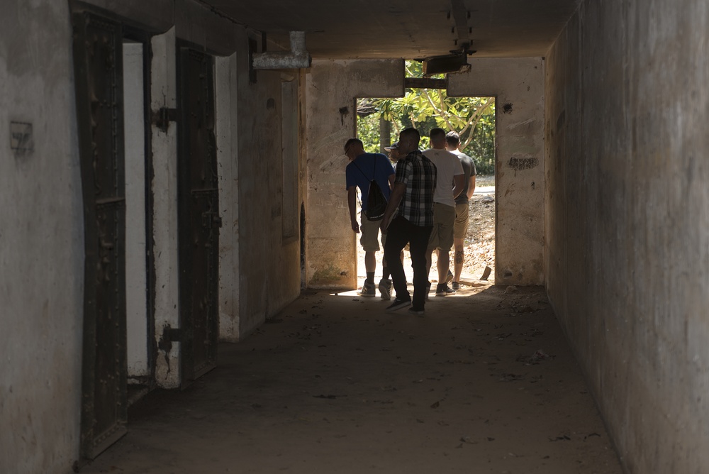 U.S. Marines with 4th Marine Regiment visit Corregidor on 75th anniversary of battle