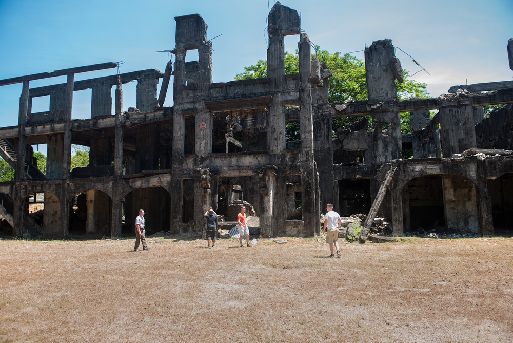 U.S. Marines with 4th Marine Regiment visit Corregidor on 75th anniversary of battle