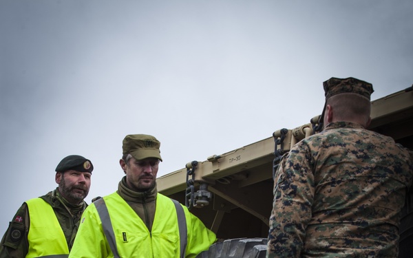 Marines test new ramp at Norway railhead
