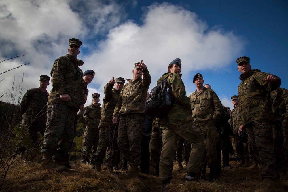 Marine Generals visit STRATMOBEX caves in Norway