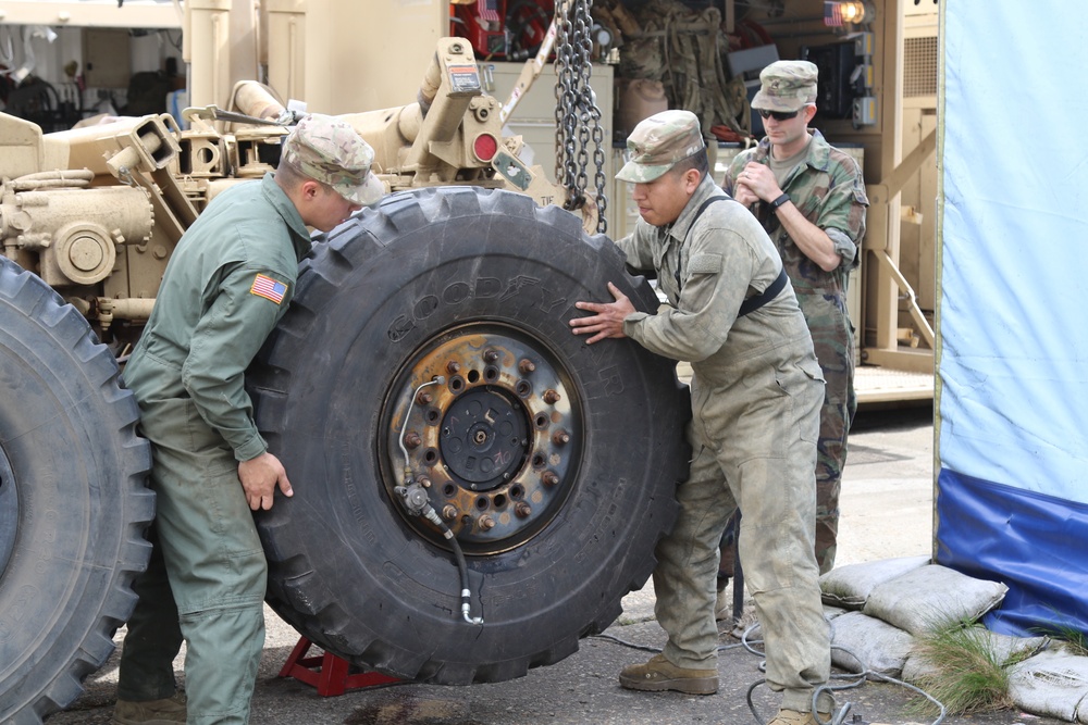 Spc. Laura Barajas, left, a Dallas-Fort Worth native and a wheeled