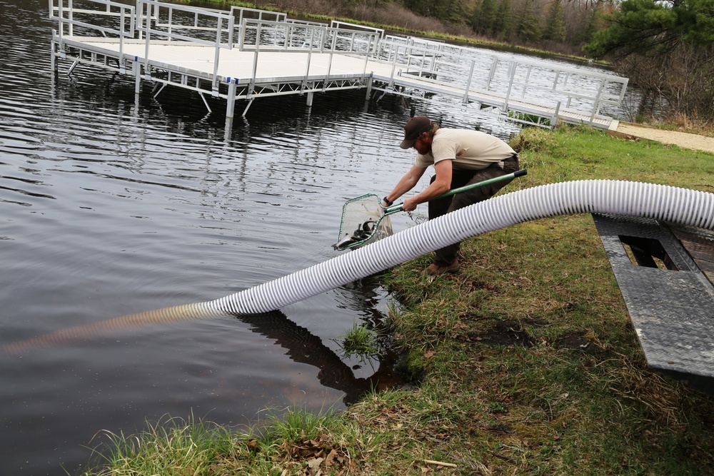 Thousands of trout stocked in time for new fishing season at Fort McCoy