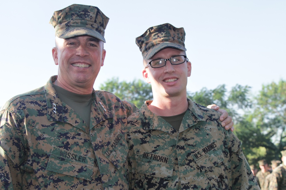 Meritorious Promotion Ceremony for Cpl. Hethorn