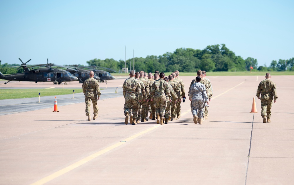 Oklahoma Army National Guard medical evacuation unit deploys to Kosovo