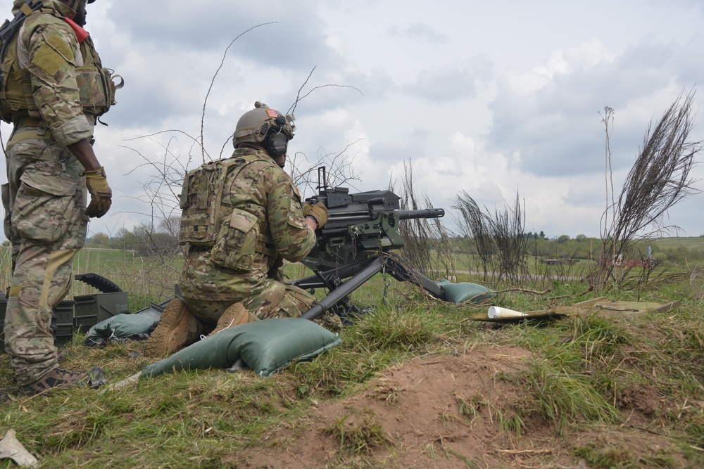 .50 and MK 19 firing on Range 35, BMTA