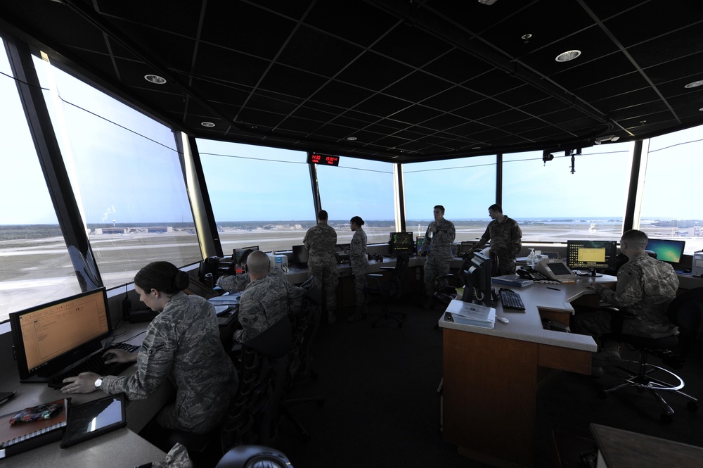 Air traffic controllers guide pilots to success