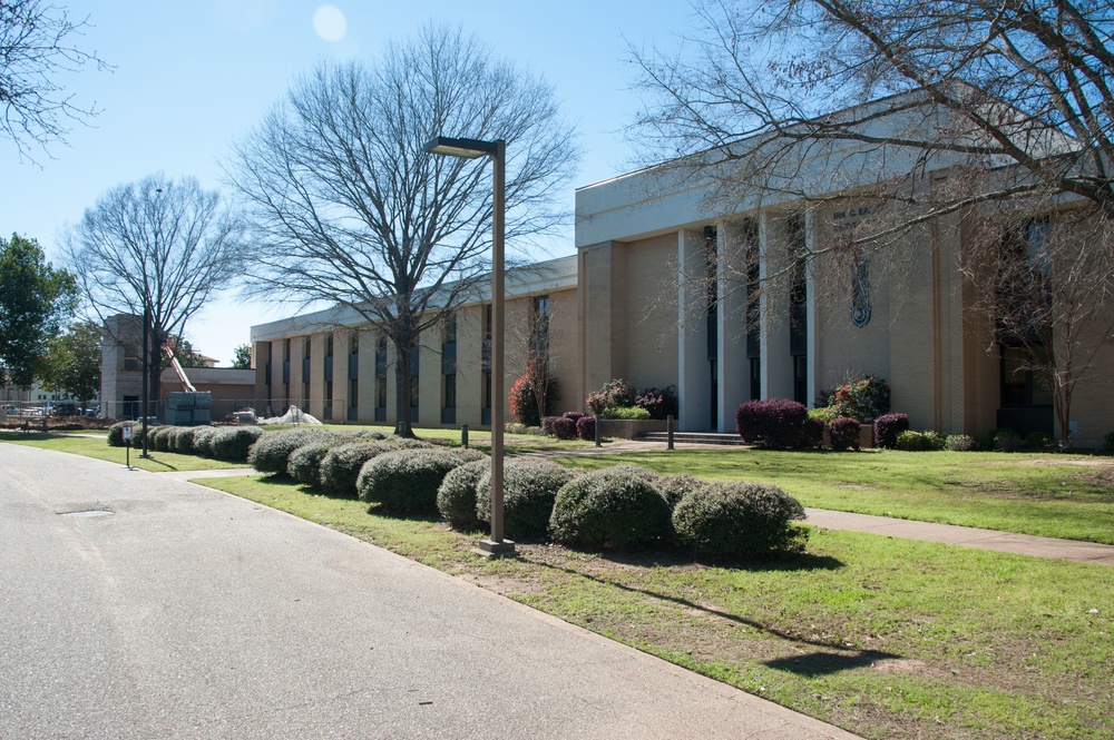 Ongoing construction on Eaker Center