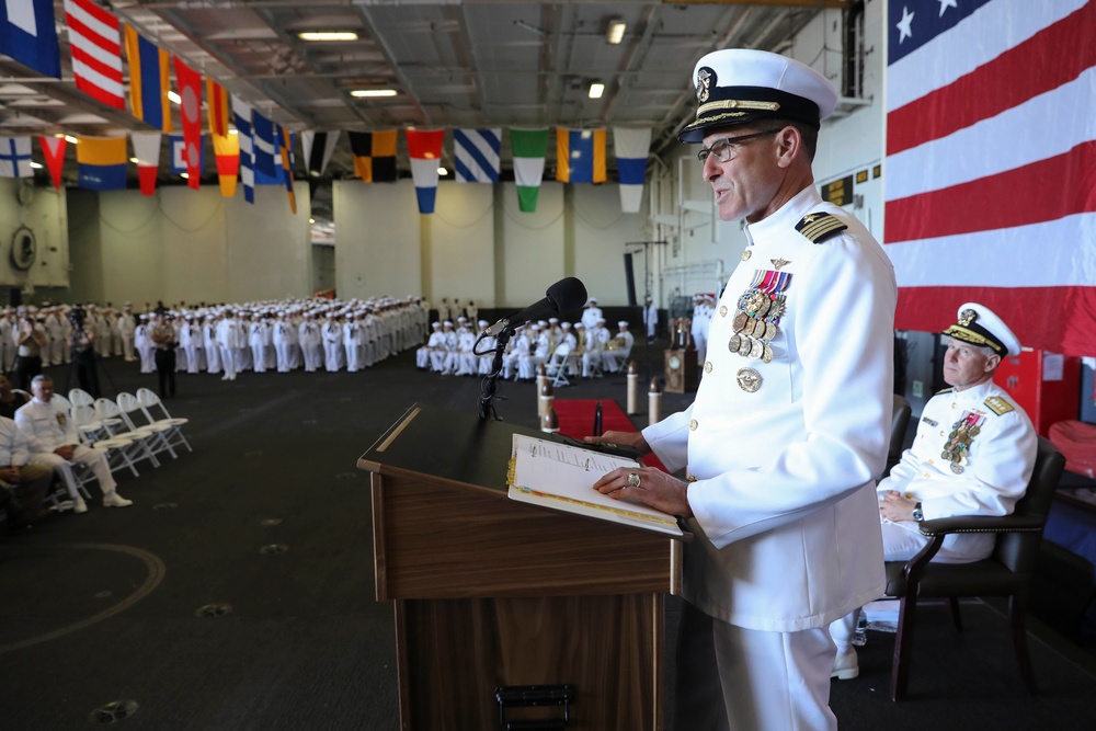 USS Abraham Lincoln Change of Command