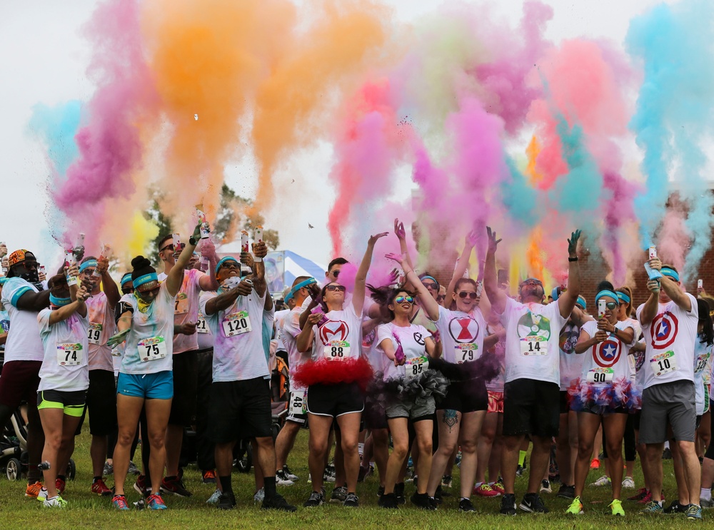 Cherry Point MCCS hosts first Semper Fit Color Fun Run 5K