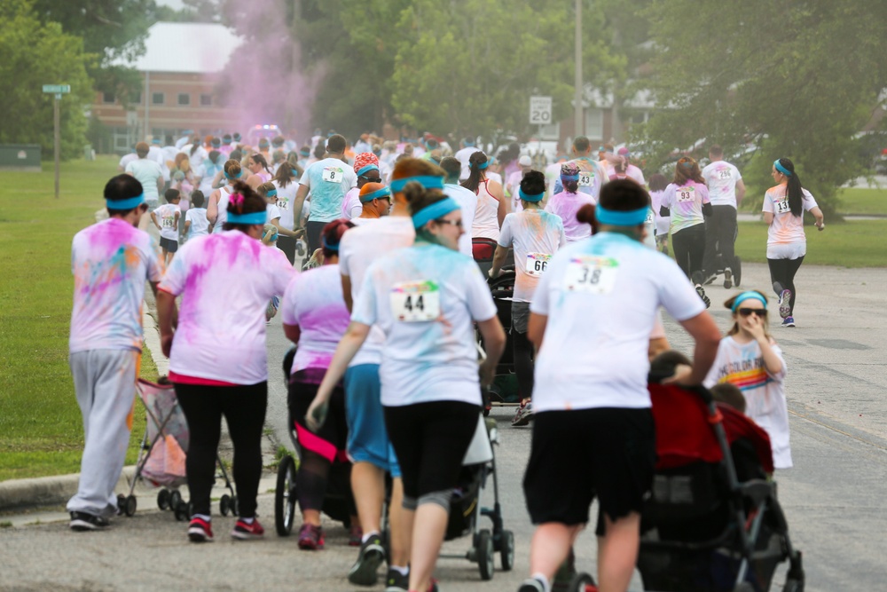 Cherry Point MCCS hosts first Semper Fit Color Fun Run 5K