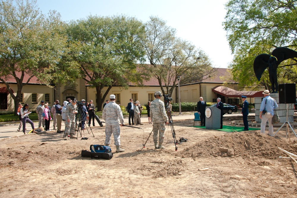 Air University and Montgomery leaders hold press conference
