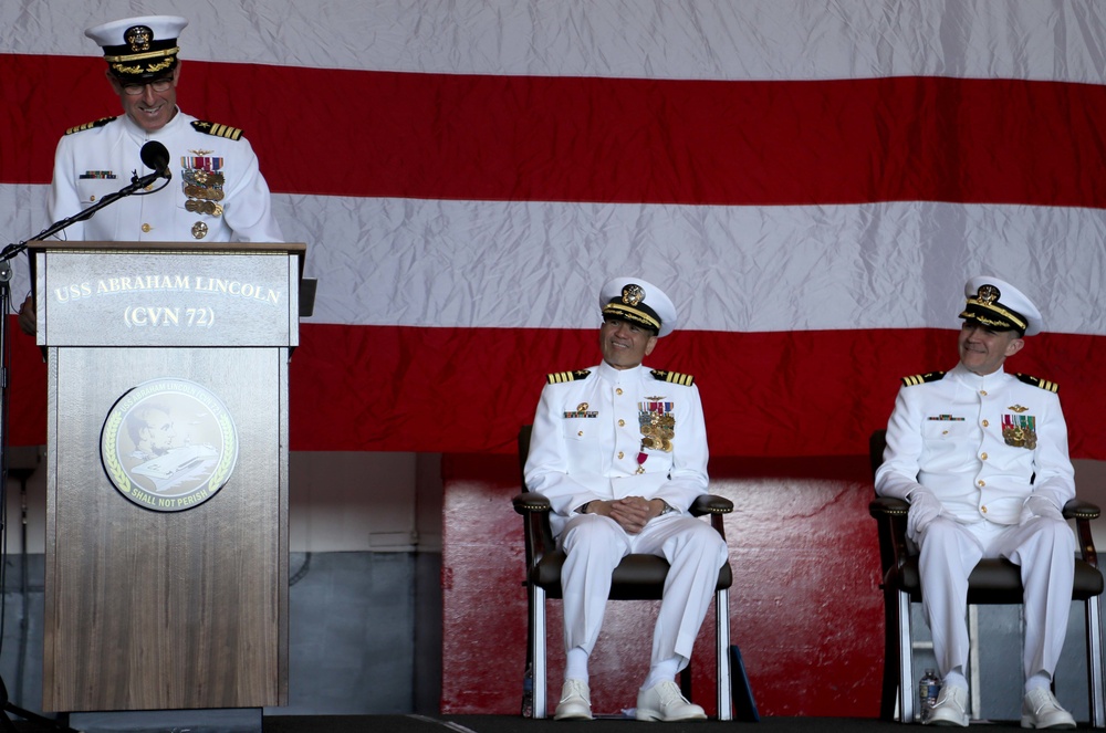USS Abraham Lincoln Change of Command