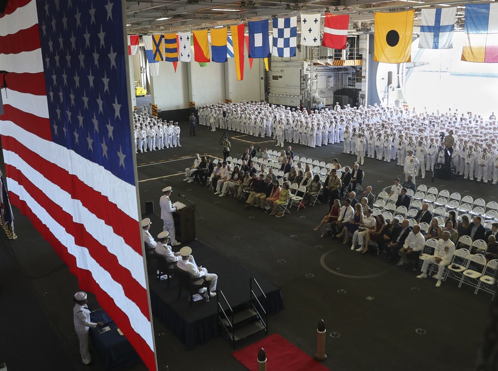 USS Abraham Lincoln  Change of Command