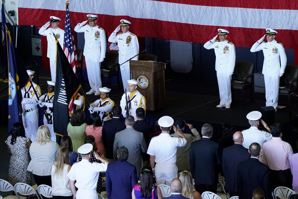 USS Abraham Lincoln Change of Command