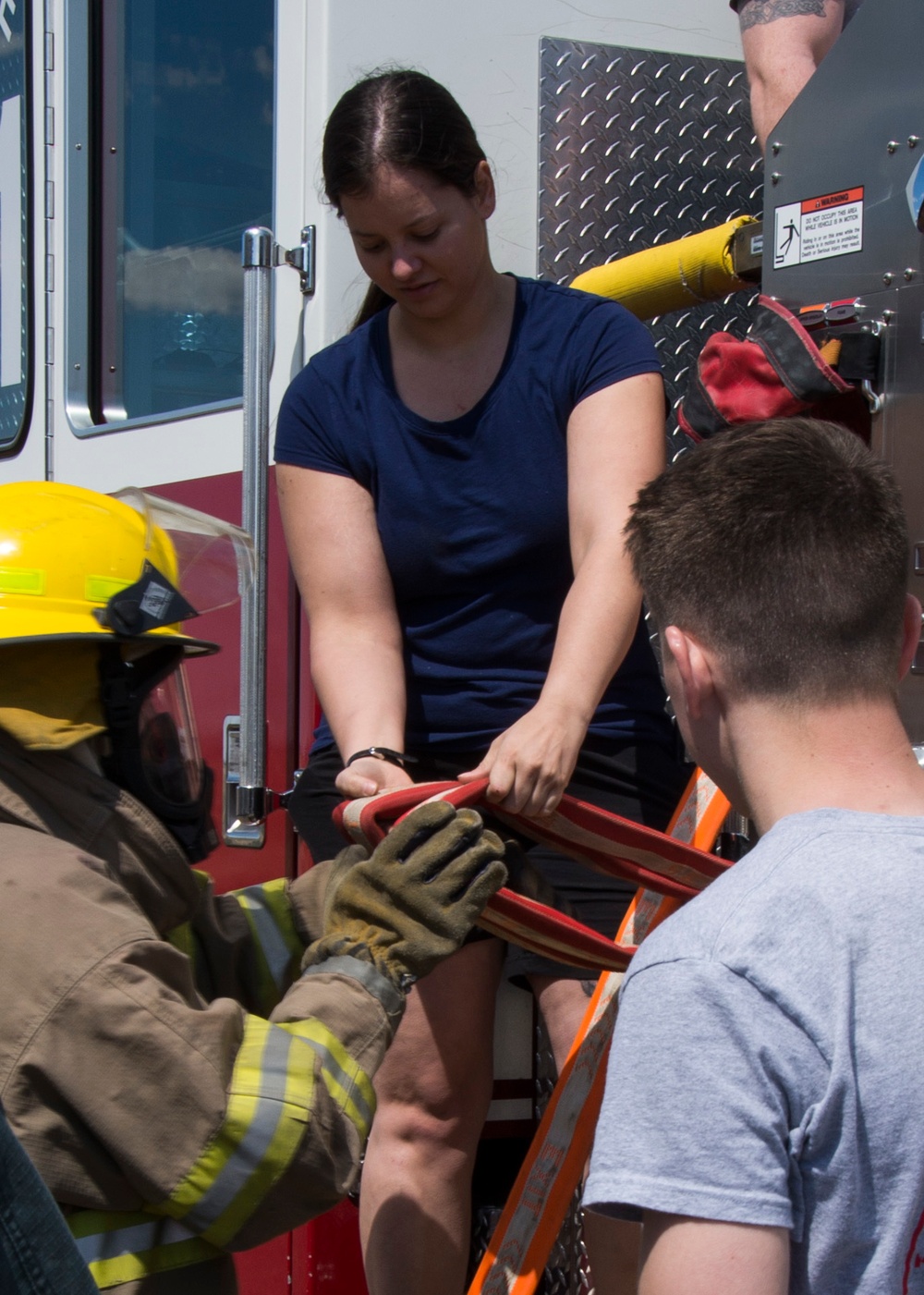 Exploring hot topics: fire station tour