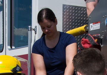 Exploring hot topics: fire station tour