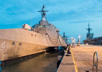 USS Coronado makes technical port visit to Cam Ranh, Vietnam for expeditionary maintenance