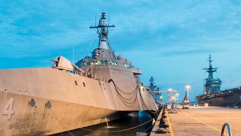 USS Coronado makes technical port visit to Cam Ranh, Vietnam for expeditionary maintenance