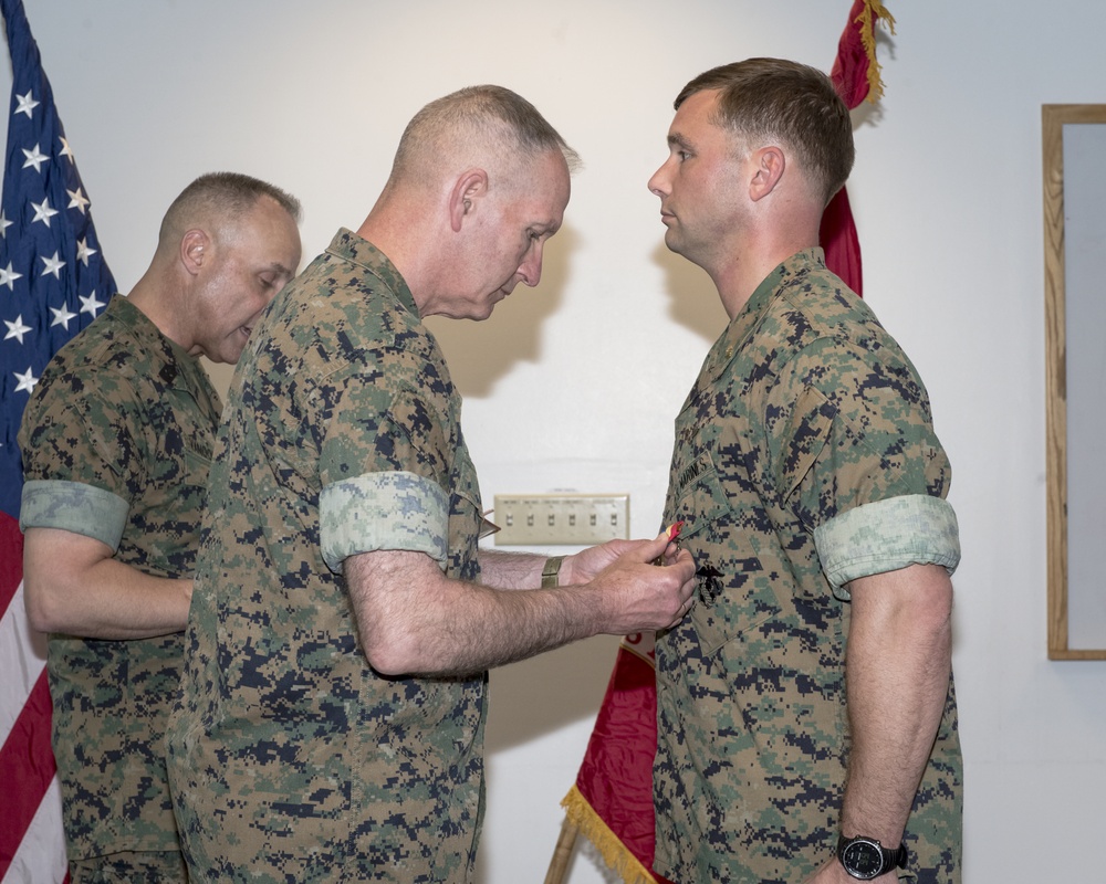 M&amp;RA Award Ceremony - Navy/Marine Corps Medal To Maj. John Sax By Lt. Gen. Brilakis