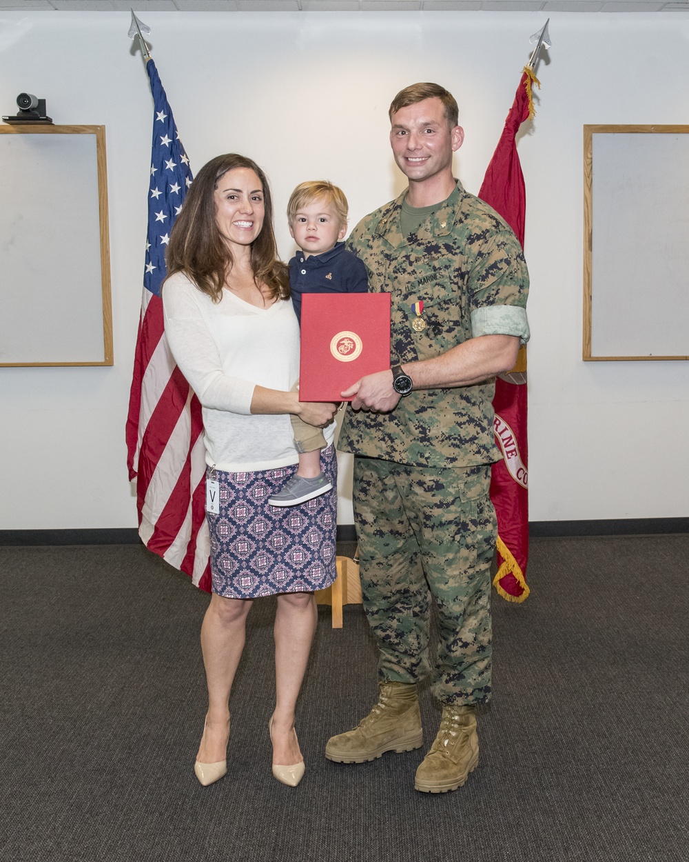 M&amp;RA Award Ceremony - Navy/Marine Corps Medal To Maj. John Sax By Lt. Gen. Brilakis