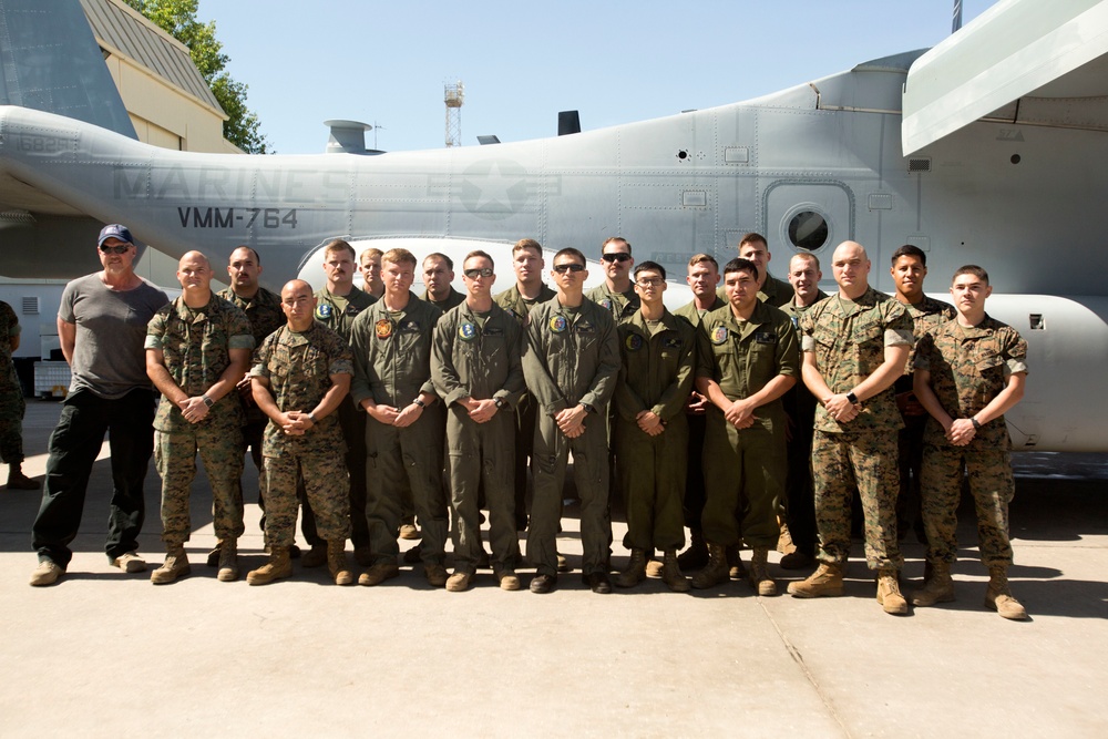Country Music Star Visits Marines in Spain