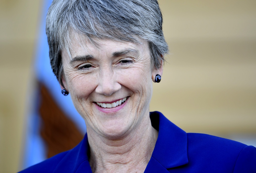 Dr. Heather Wilson takes the oath of office as the 24th Secretary of the Air Force