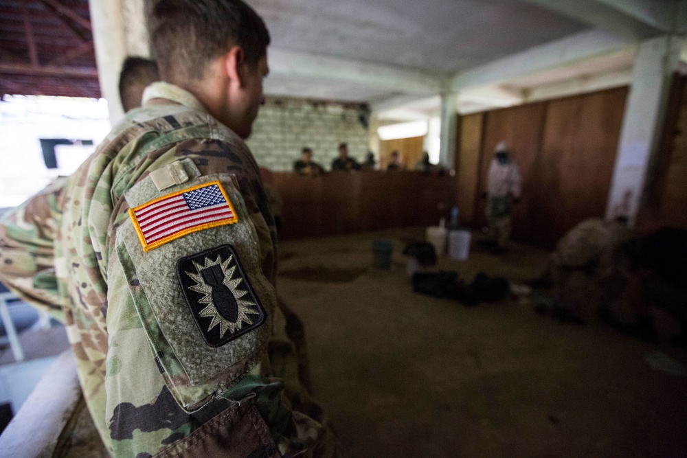 AFP and U.S. EOD and CBRN Neutralize Contaminated IED's