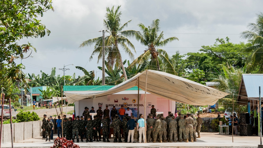 Balikatan leaders conduct Surok Elementary School dedication ceremony