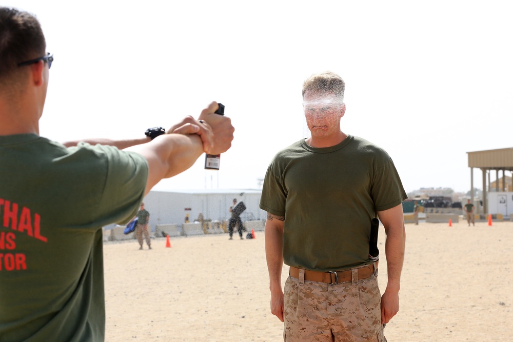 Tears Under the Sun: SPMAGTF-CR-CC Marines Conduct non-lethal weapons training