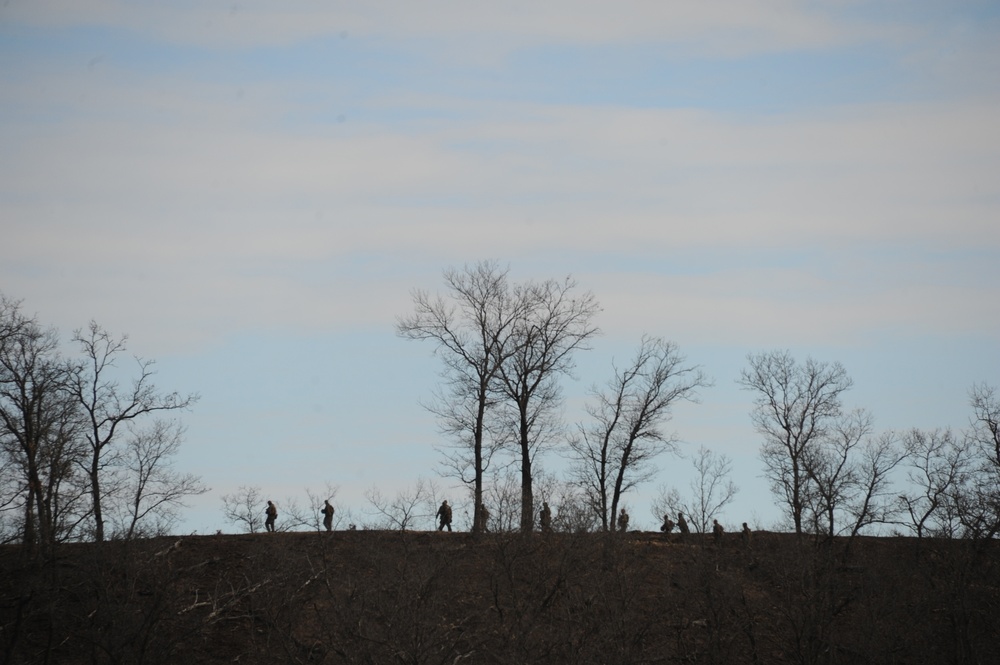 US MARINES NAVIGATE FORT MCCOY TRENCHES