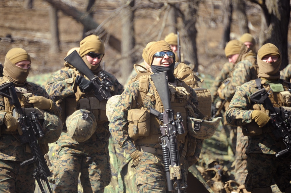 US MARINES NAVIGATE FORT MCCOY TRENCHES