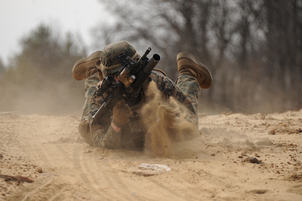 US MARINES NAVIGATE FORT MCCOY TRENCHES