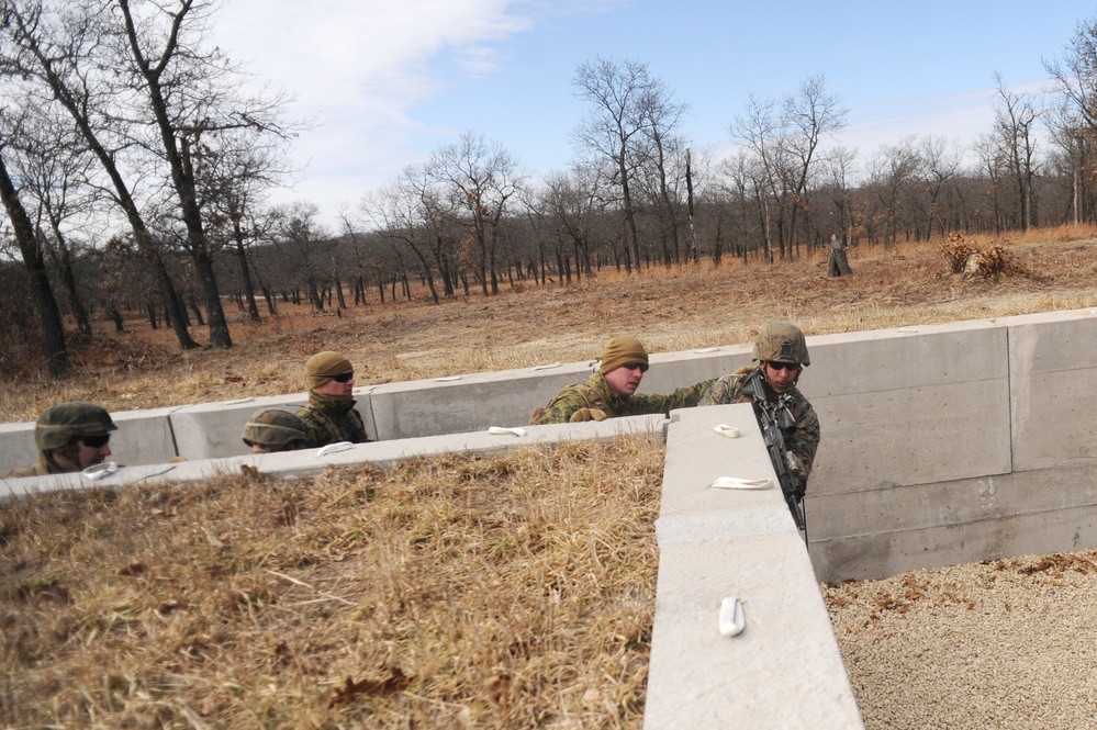 US MARINES NAVIGATE FORT MCCOY TRENCHES