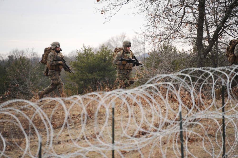 US MARINES NAVIGATE FORT MCCOY TRENCHES