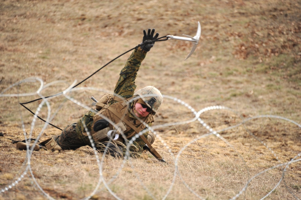 US MARINES NAVIGATE FORT MCCOY TRENCHES