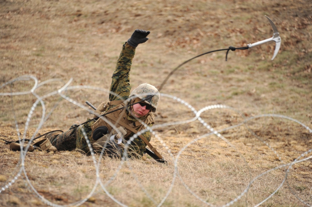 US MARINES NAVIGATE FORT MCCOY TRENCHES