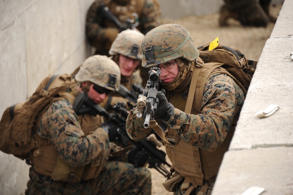 US MARINES NAVIGATE FORT MCCOY TRENCHES