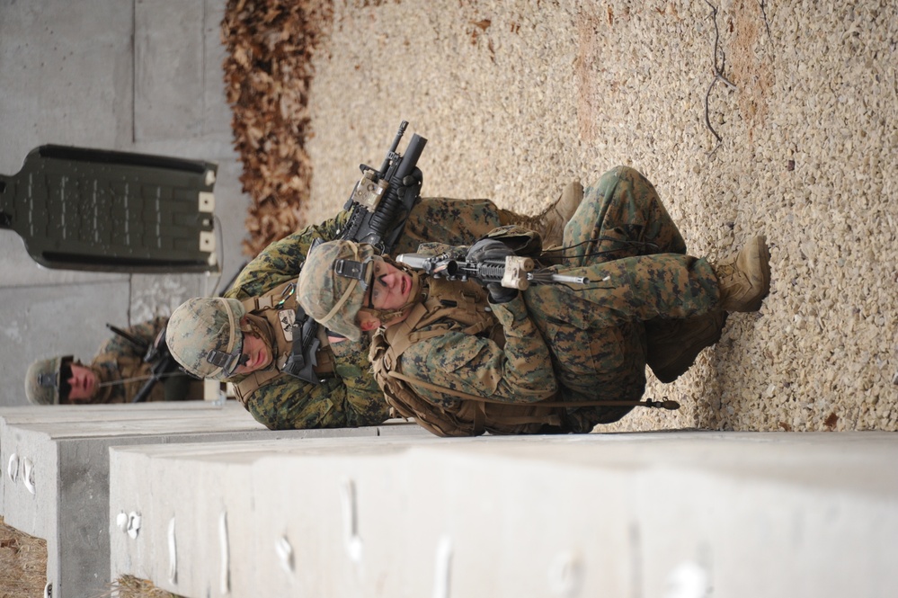 US MARINES NAVIGATE FORT MCCOY TRENCHES