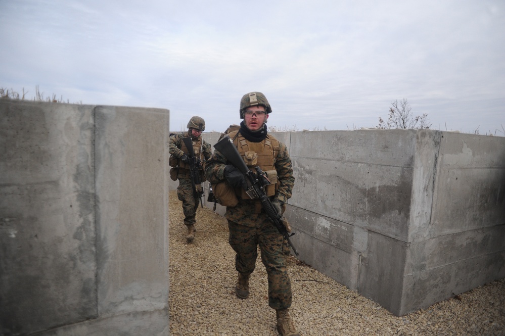 US MARINES NAVIGATE FORT MCCOY TRENCHES