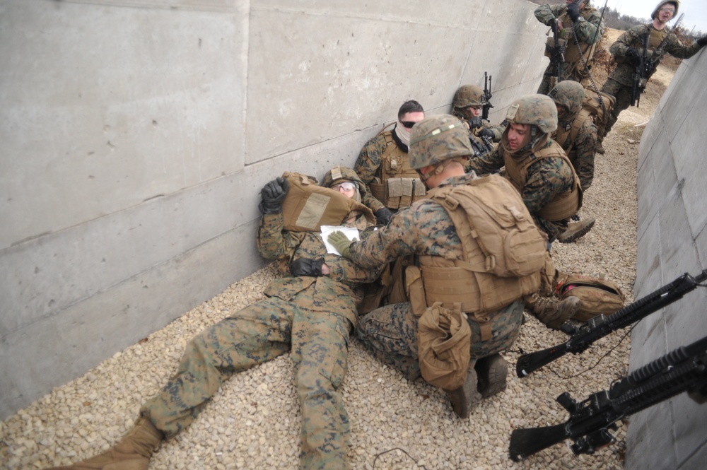 US MARINES NAVIGATE FORT MCCOY TRENCHES