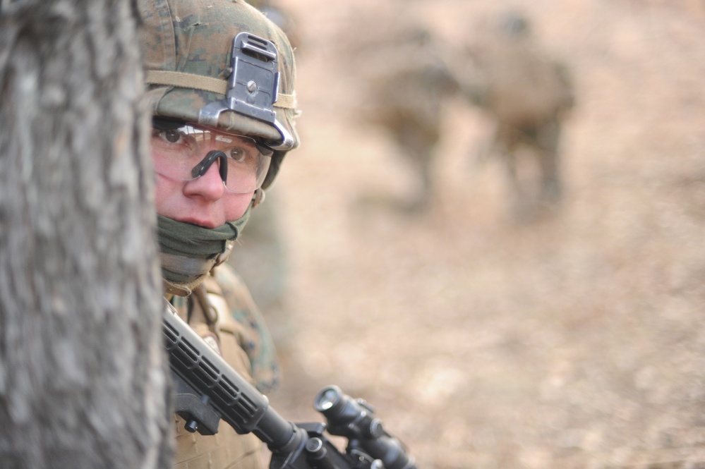 US MARINES NAVIGATE FORT MCCOY TRENCHES