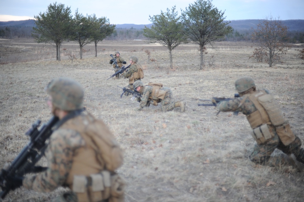 US MARINES NAVIGATE FORT MCCOY TRENCHES