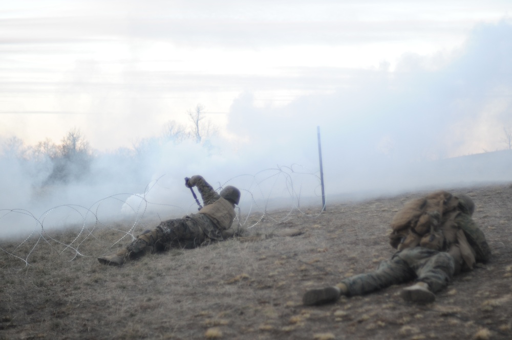 US MARINES NAVIGATE FORT MCCOY TRENCHES